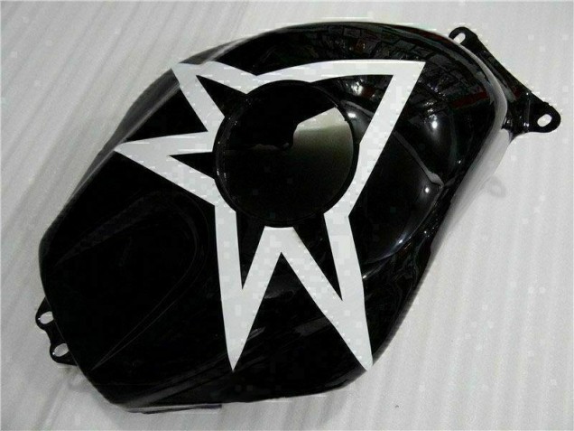 Carenado Moto Honda CBR 600 RR 2003-2004 - Negro Blanco 11 Carenado Moto Honda CBR 600 RR 2003-2004 - Negro Blanco 11