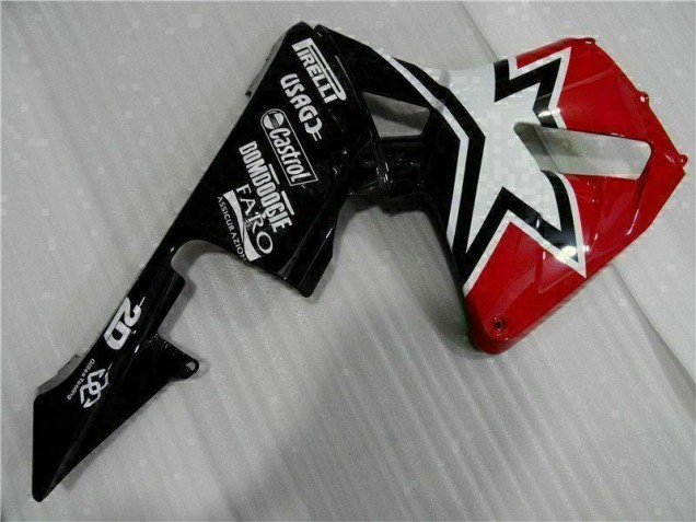 Carenado Moto Honda CBR 600 RR 2003-2004 - Negro Blanco 11 Carenado Moto Honda CBR 600 RR 2003-2004 - Negro Blanco 11