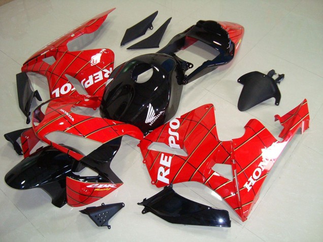 Carenado Moto Honda CBR 600 RR 2003-2004 - Negro Hombre Araña Repsol Carenado Moto Honda CBR 600 RR 2003-2004 - Negro Hombre Araña Repsol