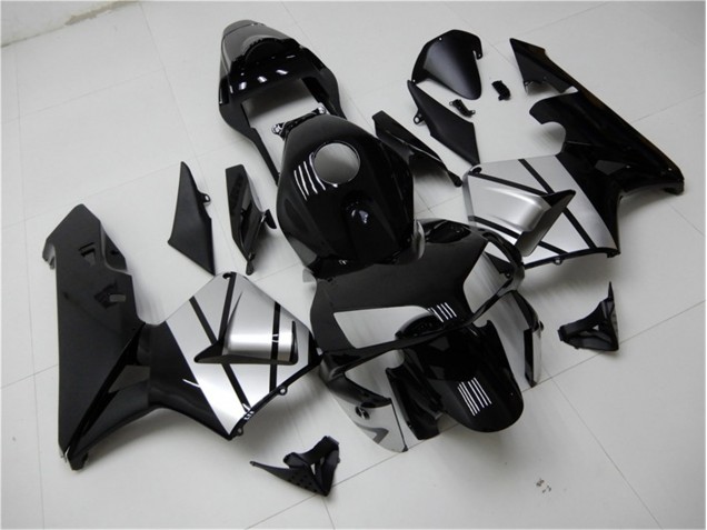 Carenado Moto Honda CBR 600 RR 2003-2004 - Negro Plata Carenado Moto Honda CBR 600 RR 2003-2004 - Negro Plata