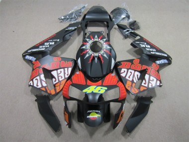 Carenado Moto Honda CBR 600 RR 2003-2004 - Negro Rojo Repsol 46