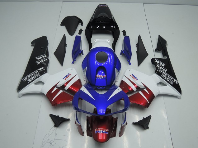 Carenado Moto Honda CBR 600 RR 2003-2004 - Oscuro Rojo Azul Carenado Moto Honda CBR 600 RR 2003-2004 - Oscuro Rojo Azul