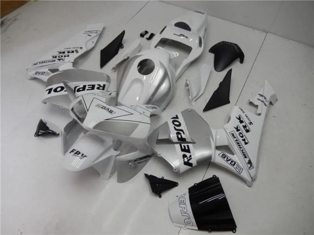 Carenado Moto Honda CBR 600 RR 2003-2004 - Plata Blanco Negro Repsol Carenado Moto Honda CBR 600 RR 2003-2004 - Plata Blanco Negro Repsol