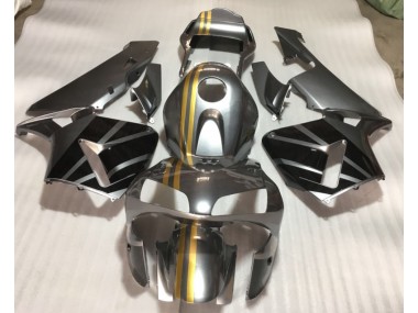 Carenado Moto Honda CBR 600 RR 2003-2004 - Plata Oro Negro