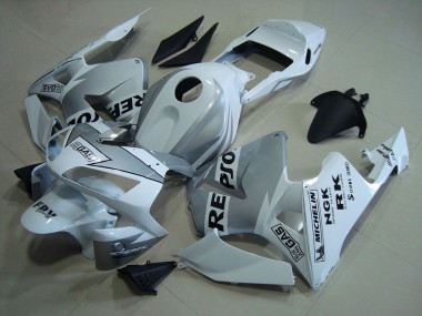 Carenado Moto Honda CBR 600 RR 2003-2004 - Repsol Blanco Plata
