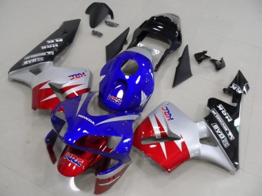 Carenado Moto Honda CBR 600 RR 2003-2004 - Rojo Plata Azul