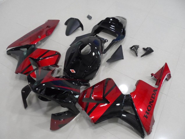 Carenado Moto Honda CBR 600 RR 2003-2004 - Rojo caramelo Negro Carenado Moto Honda CBR 600 RR 2003-2004 - Rojo caramelo Negro