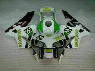 Carenado Moto Honda CBR 600 RR 2003-2004 - Verde Blanco Negro