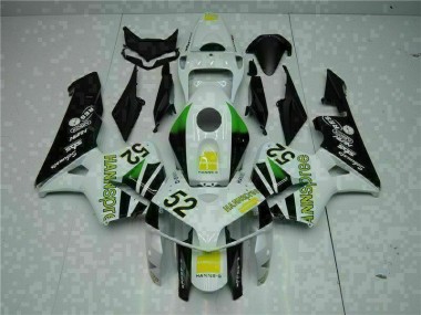 Carenado Moto Honda CBR 600 RR 2005-2006 - Blanco Amarillo Verde 52