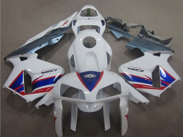 Carenado Moto Honda CBR 600 RR 2005-2006 - Blanco Azul Rojo Carenado Moto Honda CBR 600 RR 2005-2006 - Blanco Azul Rojo