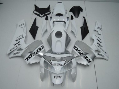 Carenado Moto Honda CBR 600 RR 2005-2006 - Blanco Plata Negro Repsol