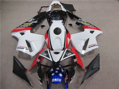 Carenado Moto Honda CBR 600 RR 2005-2006 - Blanco Rojo Azul Lee