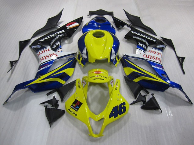 Carenado Moto Honda CBR 600 RR 2007-2008 - Amarillo Azul 46 Carenado Moto Honda CBR 600 RR 2007-2008 - Amarillo Azul 46