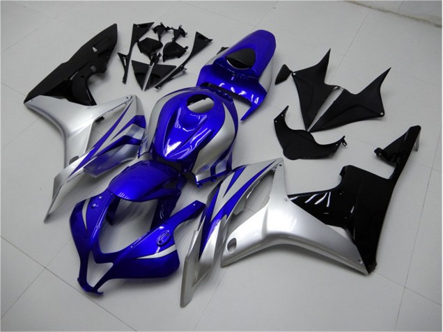 Carenado Moto Honda CBR 600 RR 2007-2008 - Azul Plata Negro Carenado Moto Honda CBR 600 RR 2007-2008 - Azul Plata Negro