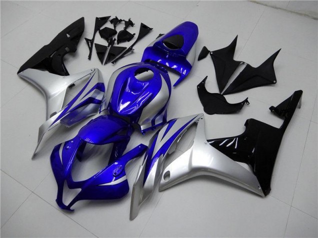 Carenado Moto Honda CBR 600 RR 2007-2008 - Azul Plata Negro Carenado Moto Honda CBR 600 RR 2007-2008 - Azul Plata Negro