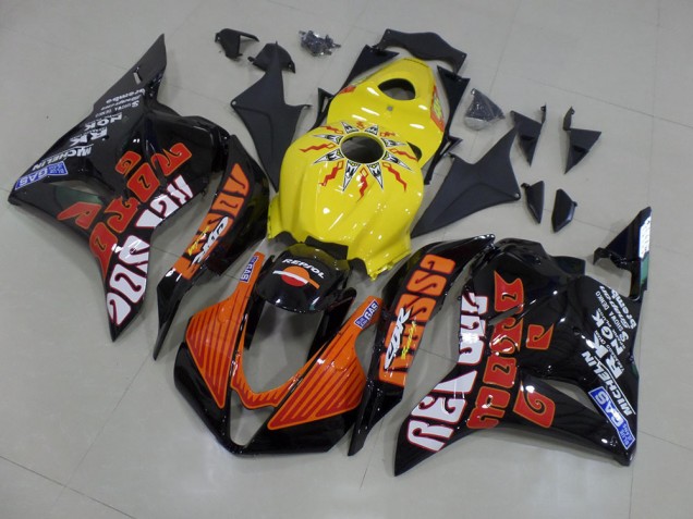 Carenado Moto Honda CBR 600 RR 2009-2012 - Amarillo Rossi Carrera Carenado Moto Honda CBR 600 RR 2009-2012 - Amarillo Rossi Carrera