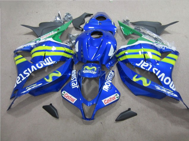Carenado Moto Honda CBR 600 RR 2009-2012 - Azul Blanco Movistar Carenado Moto Honda CBR 600 RR 2009-2012 - Azul Blanco Movistar