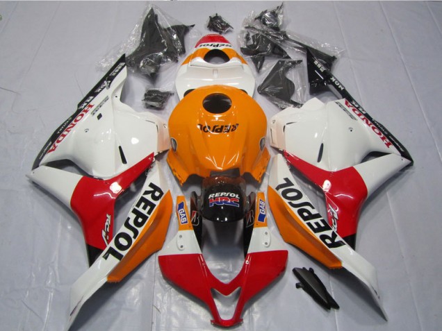Carenado Moto Honda CBR 600 RR 2009-2012 - Blanco Naranja Negro Repsol Carenado Moto Honda CBR 600 RR 2009-2012 - Blanco Naranja Negro Repsol