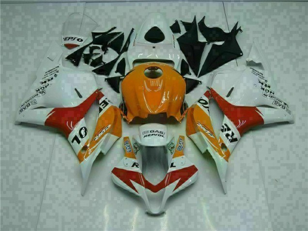Carenado Moto Honda CBR 600 RR 2009-2012 - Blanco Naranja Repsol Carenado Moto Honda CBR 600 RR 2009-2012 - Blanco Naranja Repsol