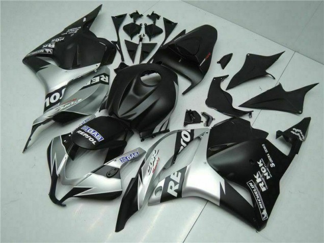 Carenado Moto Honda CBR 600 RR 2009-2012 - Negro Plata Repsol Carenado Moto Honda CBR 600 RR 2009-2012 - Negro Plata Repsol