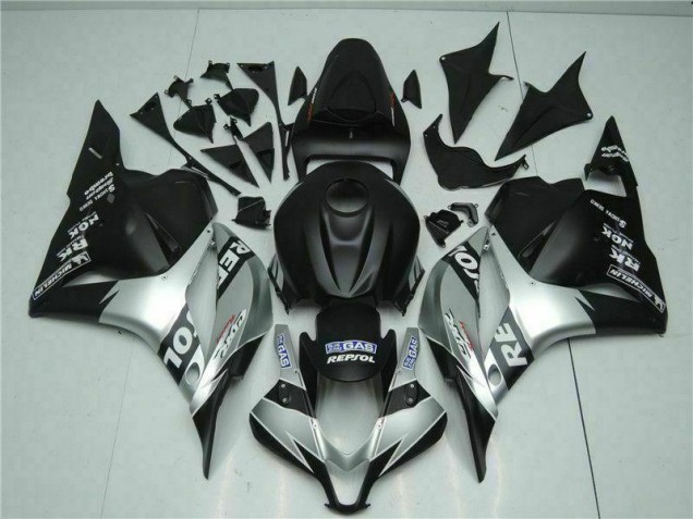 Carenado Moto Honda CBR 600 RR 2009-2012 - Negro Plata Repsol Carenado Moto Honda CBR 600 RR 2009-2012 - Negro Plata Repsol