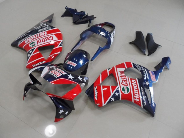 Carenado Moto Honda CBR 900 RR 954 2002-2003 - Azul Rojo Cycle World Castrol Carenado Moto Honda CBR 900 RR 954 2002-2003 - Azul Rojo Cycle World Castrol