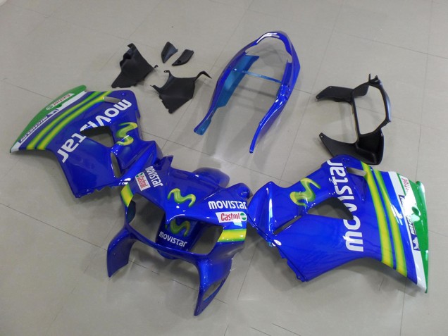 Carenado Moto Honda VFR 800 1998-2001 - Movistar Carenado Moto Honda VFR 800 1998-2001 - Movistar