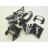 Carenado Moto Honda VFR 800 1998-2001 - Negro Blanco Raya