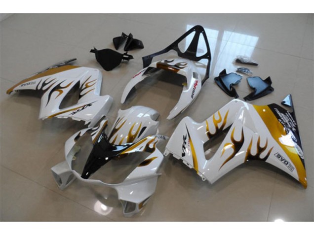 Carenado Moto Honda VFR 800 2002-2013 - Blanco Oro Llama Carenado Moto Honda VFR 800 2002-2013 - Blanco Oro Llama