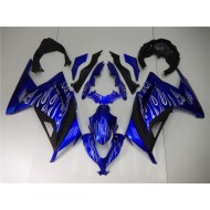 Carenado Moto Kawasaki EX300 2013-2016 - Azul Blanco Negro