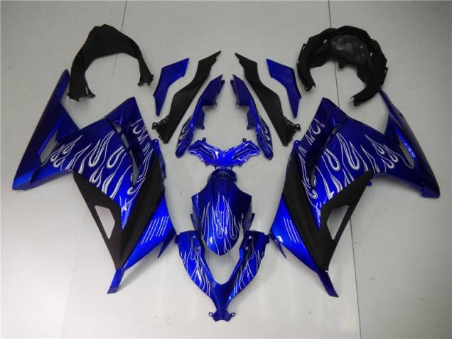 Carenado Moto Kawasaki EX300 2013-2016 - Azul Blanco Negro Carenado Moto Kawasaki EX300 2013-2016 - Azul Blanco Negro