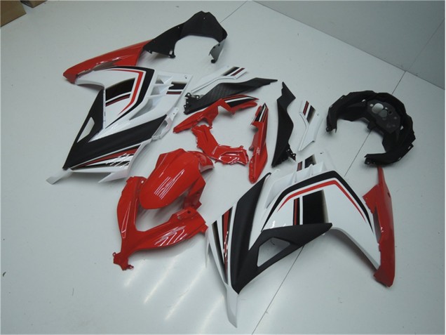Carenado Moto Kawasaki EX300 2013-2016 - Rojo Blanco Negro Carenado Moto Kawasaki EX300 2013-2016 - Rojo Blanco Negro