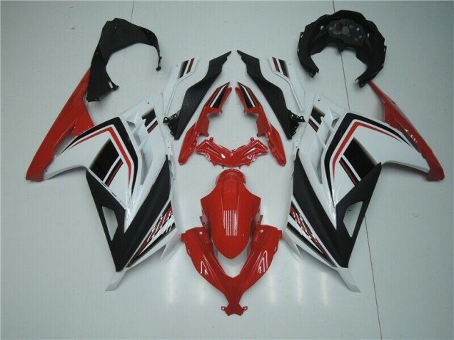 Carenado Moto Kawasaki EX300 2013-2016 - Rojo Blanco Negro Carenado Moto Kawasaki EX300 2013-2016 - Rojo Blanco Negro