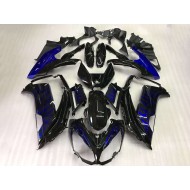 Carenado Moto Kawasaki EX650 2012-2016 - Llama azul negra