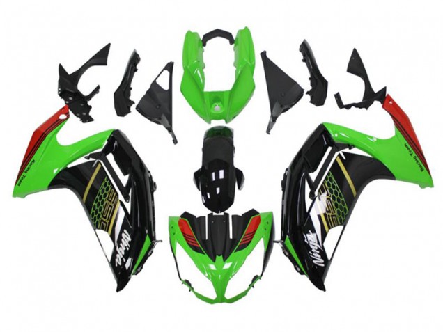 Carenado Moto Kawasaki EX650 2012-2016 - Verde Negro Carenado Moto Kawasaki EX650 2012-2016 - Verde Negro
