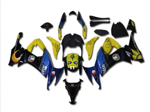 Carenado Moto Kawasaki ZX10R 2008-2010 - Azul Tiburón Carenado Moto Kawasaki ZX10R 2008-2010 - Azul Tiburón