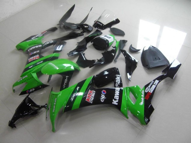 Carenado Moto Kawasaki ZX10R 2008-2010 - Verde Negro Kick Carenado Moto Kawasaki ZX10R 2008-2010 - Verde Negro Kick