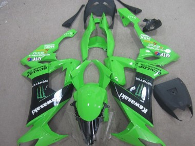 Carenado Moto Kawasaki ZX10R 2008-2010 - Verde Negro Monster