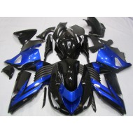 Carenado Moto Kawasaki ZX14R ZZR 1400 2006-2011 - Azul Negro