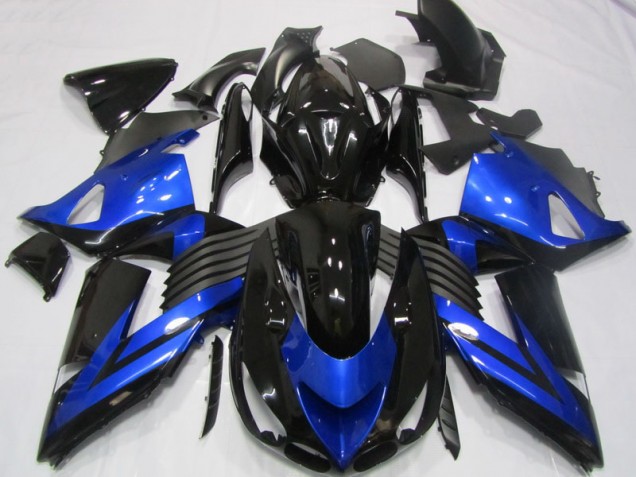 Carenado Moto Kawasaki ZX14R ZZR 1400 2006-2011 - Azul Negro Carenado Moto Kawasaki ZX14R ZZR 1400 2006-2011 - Azul Negro