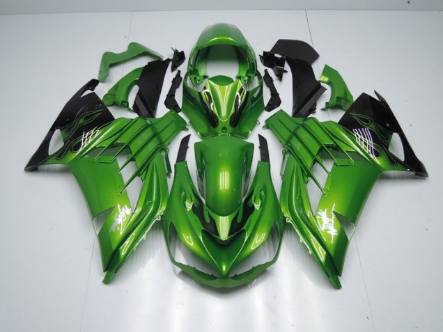 Carenado Moto Kawasaki ZX14R ZZR 1400 2012-2021 - Verde Llama Carenado Moto Kawasaki ZX14R ZZR 1400 2012-2021 - Verde Llama