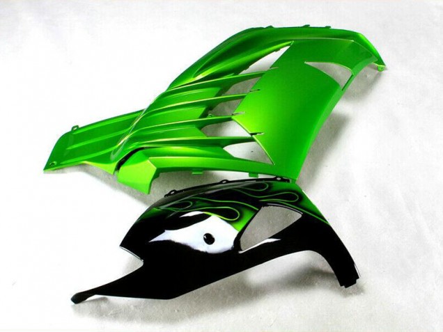 Carenado Moto Kawasaki ZX14R ZZR 1400 2012-2021 - Verde Negro Carenado Moto Kawasaki ZX14R ZZR 1400 2012-2021 - Verde Negro