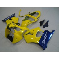 Carenado Moto Kawasaki ZX6R 2000-2002 - Amarillo Azul