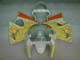 Carenado Moto Kawasaki ZX6R 2000-2002 - Blanco Amarillo Llama Carenado Moto Kawasaki ZX6R 2000-2002 - Blanco Amarillo Llama