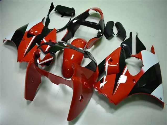 Carenado Moto Kawasaki ZX6R 2000-2002 - Rojo Negro Blanco Carenado Moto Kawasaki ZX6R 2000-2002 - Rojo Negro Blanco