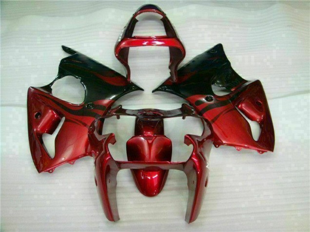 Carenado Moto Kawasaki ZX6R 2000-2002 - Rojo Negro Carenado Moto Kawasaki ZX6R 2000-2002 - Rojo Negro