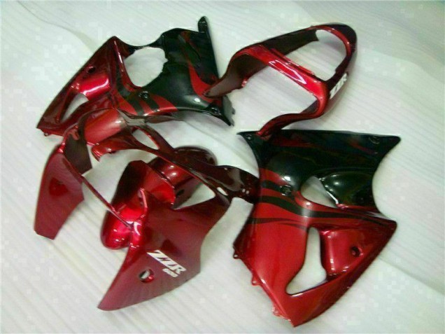 Carenado Moto Kawasaki ZX6R 2000-2002 - Rojo Negro Carenado Moto Kawasaki ZX6R 2000-2002 - Rojo Negro