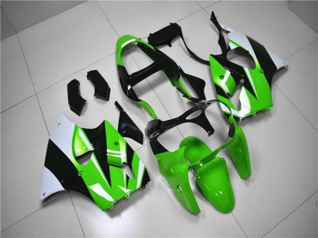 Carenado Moto Kawasaki ZX6R 2000-2002 - Verde Blanco Negro Carenado Moto Kawasaki ZX6R 2000-2002 - Verde Blanco Negro