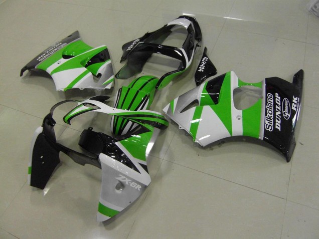 Carenado Moto Kawasaki ZX6R 2000-2002 - Verde Blanco Raya Carenado Moto Kawasaki ZX6R 2000-2002 - Verde Blanco Raya