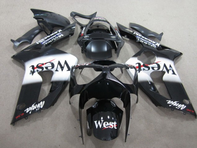 Carenado Moto Kawasaki ZX6R 2003-2004 - Negro West Ninja 636 Carenado Moto Kawasaki ZX6R 2003-2004 - Negro West Ninja 636
